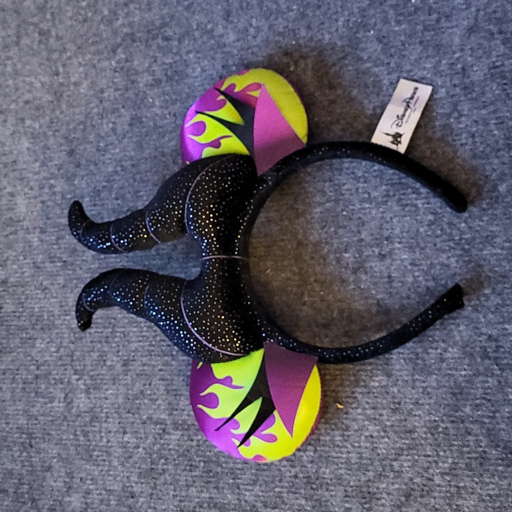 Disney Parks Minnie Mouse Ears Sleeping Beauty Maleficent Horns Headband